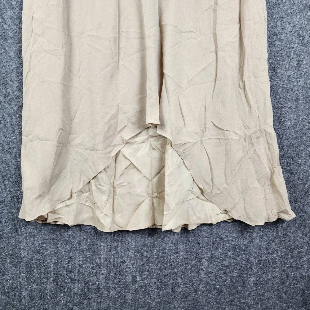 Adrianna Papell Skirt Suit Women 16W Gold Silk Embroidered Beaded 2 Piece Set